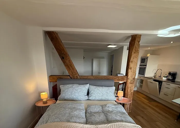 Für Gruppen Und Familien - Modern Und Fachwerk - Auf Einer Etage Mit 5 Schlafzimmern, 2 Bädern, Wohnzimmer, Parkplätzen *